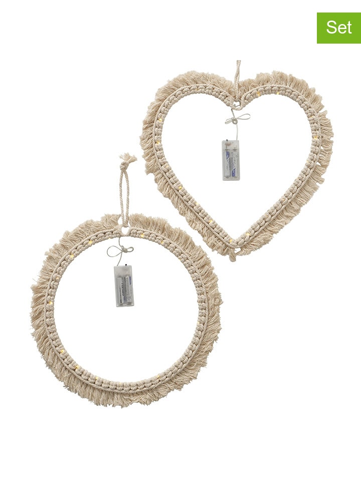 Boltze 2er-Set: LED-Dekoanhänger 
