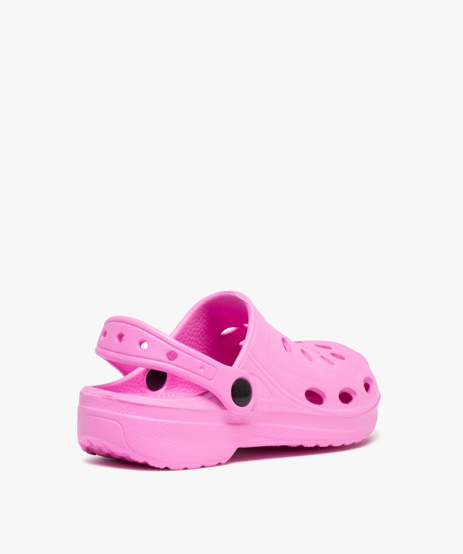 Sabots souples fille unis dessus perforé rose | GEMO