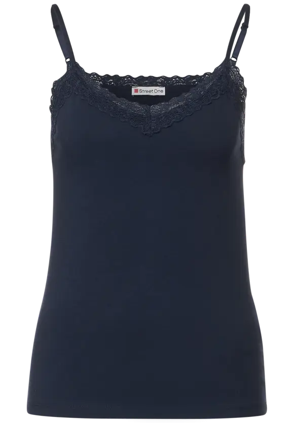 Street One Top mit Spitzendetail