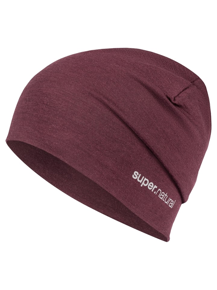 super.natural Merino Mütze EVERYDAY HAT in rot günstig kaufen onesize
