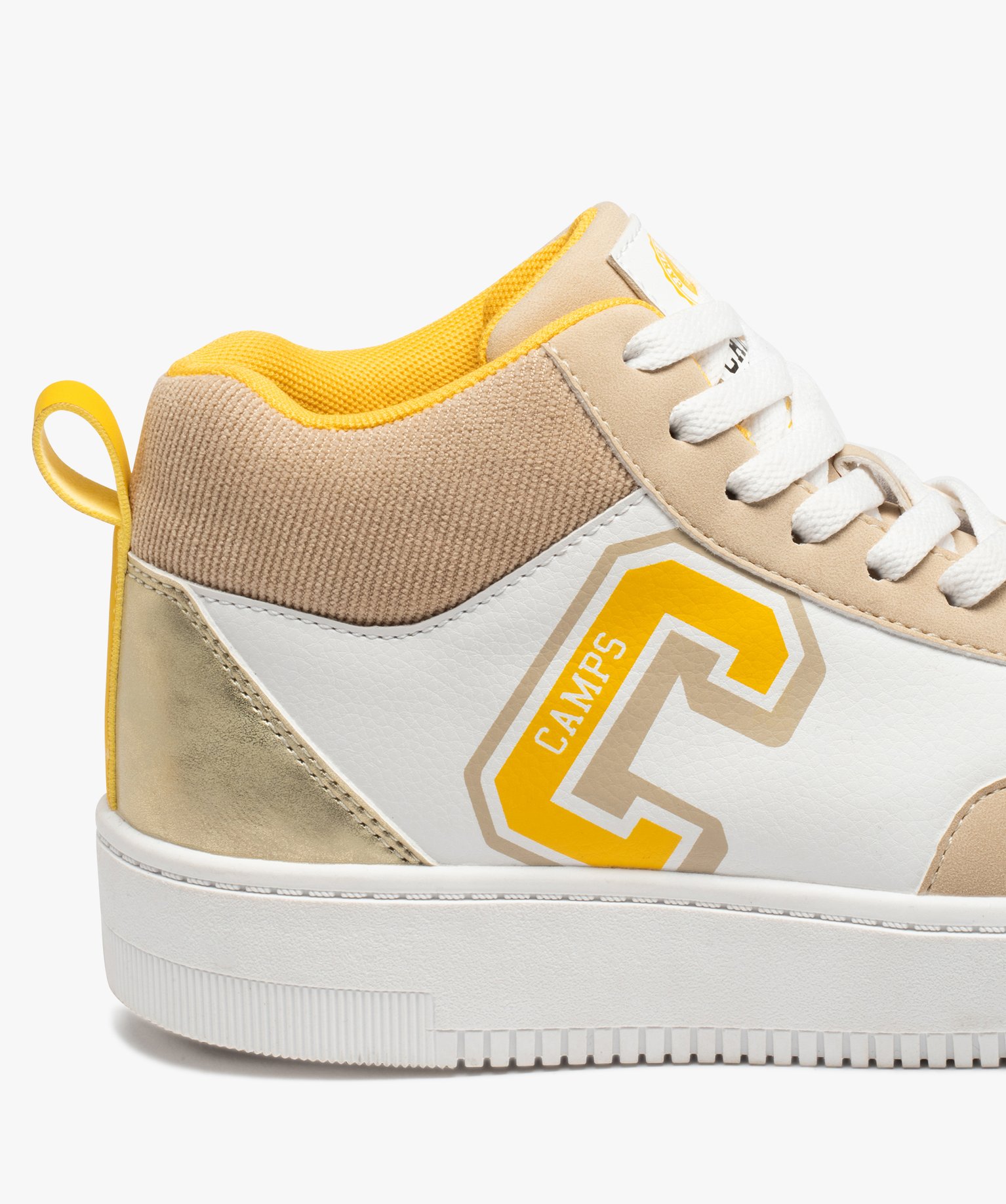 Baskets femme mid-cut multicolores - Camps United beige | GEMO