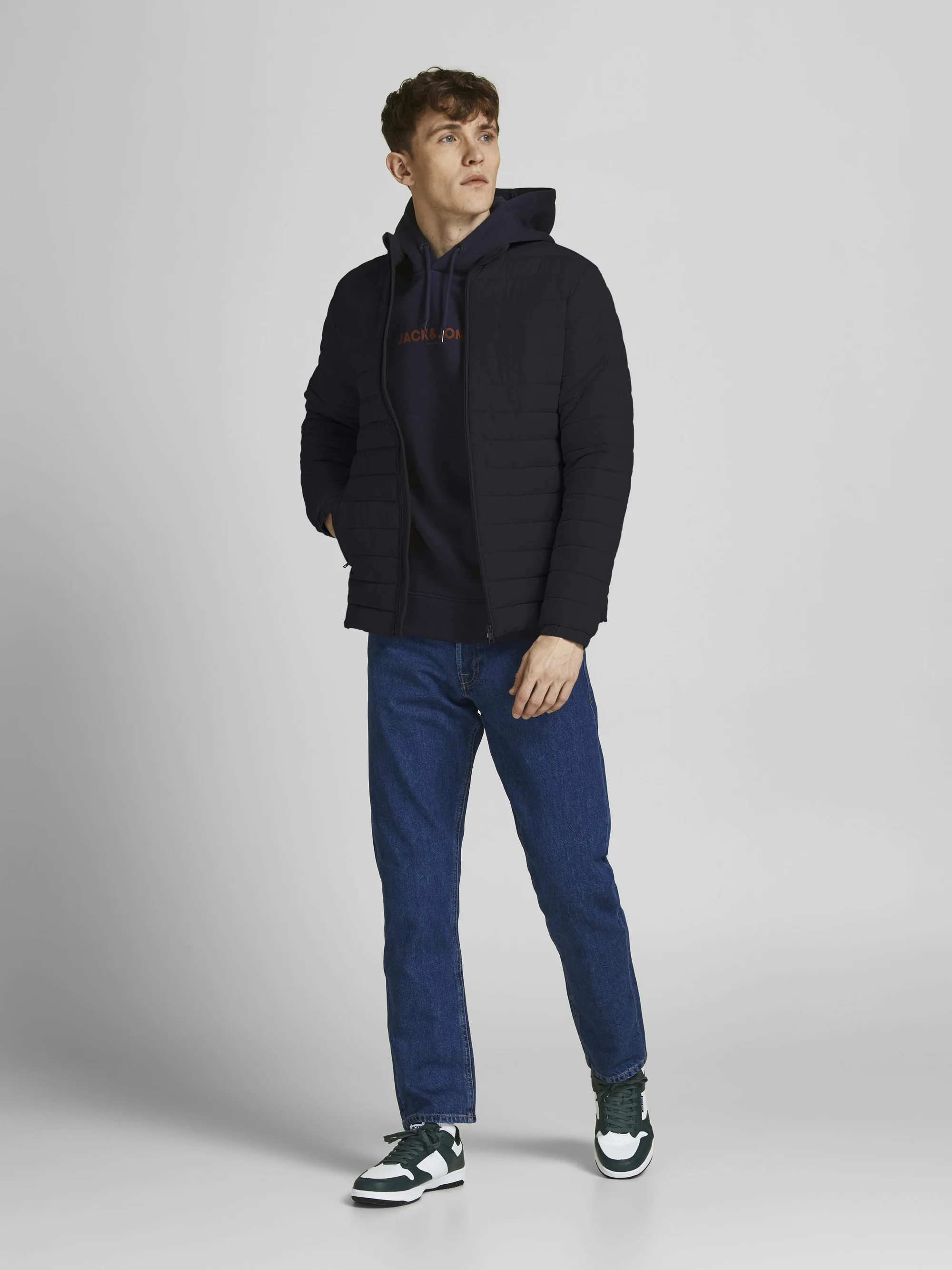 Jack & Jones PREMIUM PUFFER COLLAR - Chaqueta de entretiempo