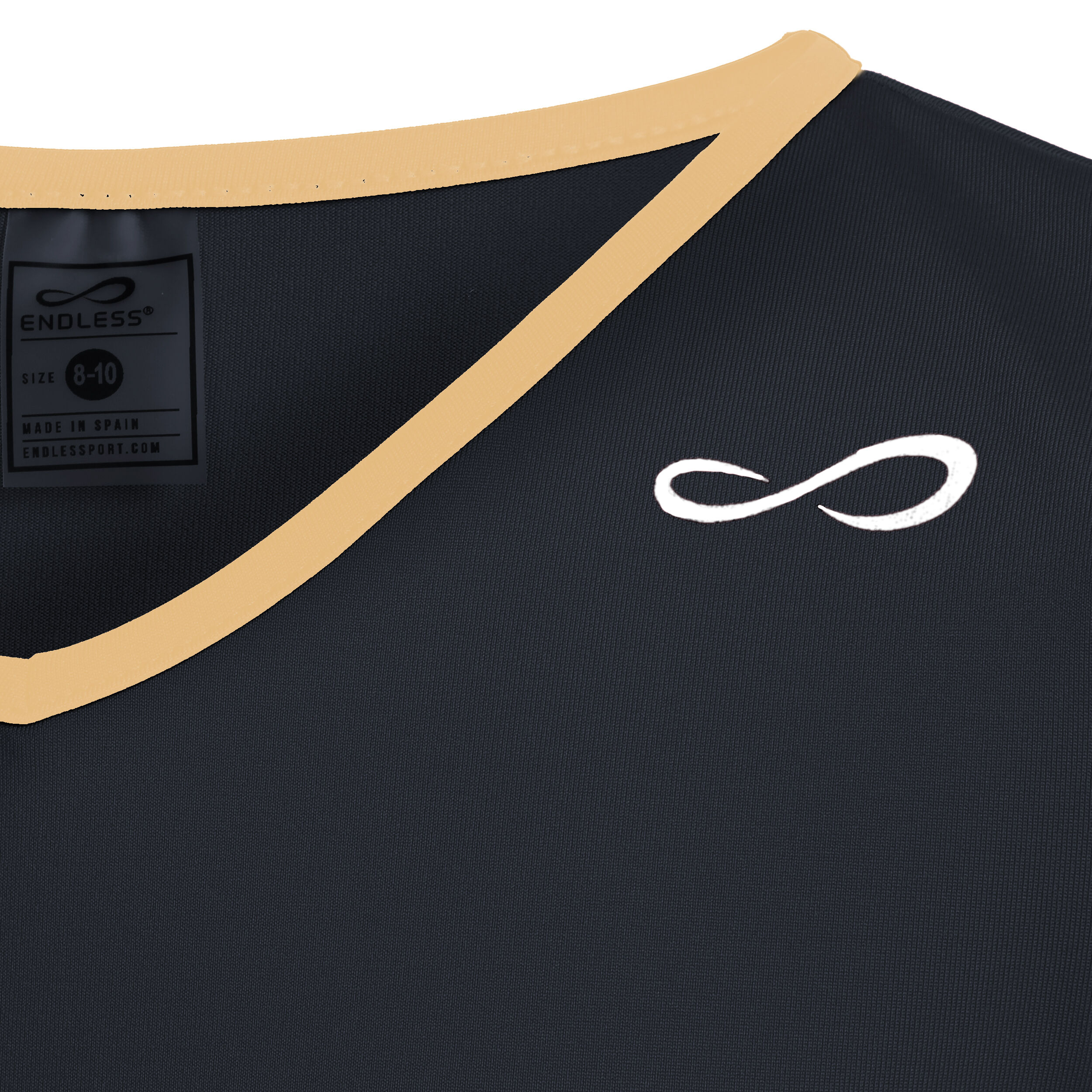 Glory T-Shirt Mädchen - Schwarz, Gold