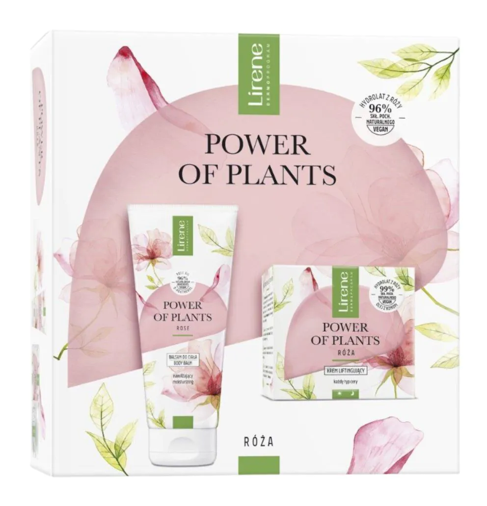 Lirene Power of Plants Rose Σετ καλλυντικών για περιποίηση προσώπου και σώματος