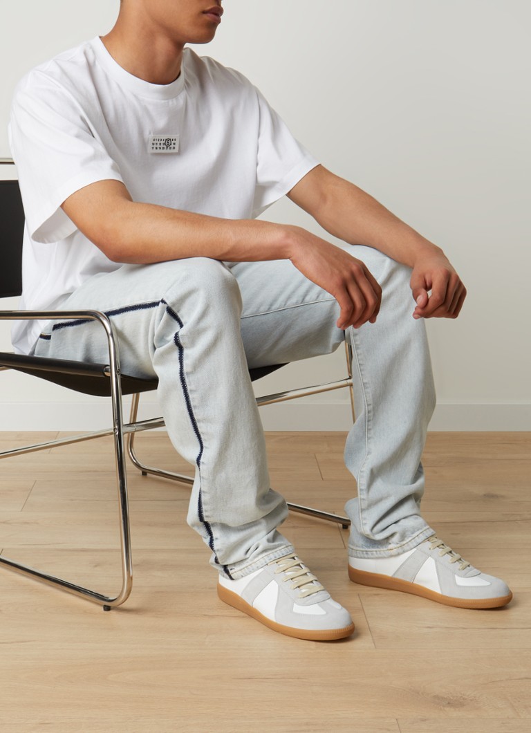 Sneakers Maison Margiela Replica in pelle di vitello con dettagli in camoscio