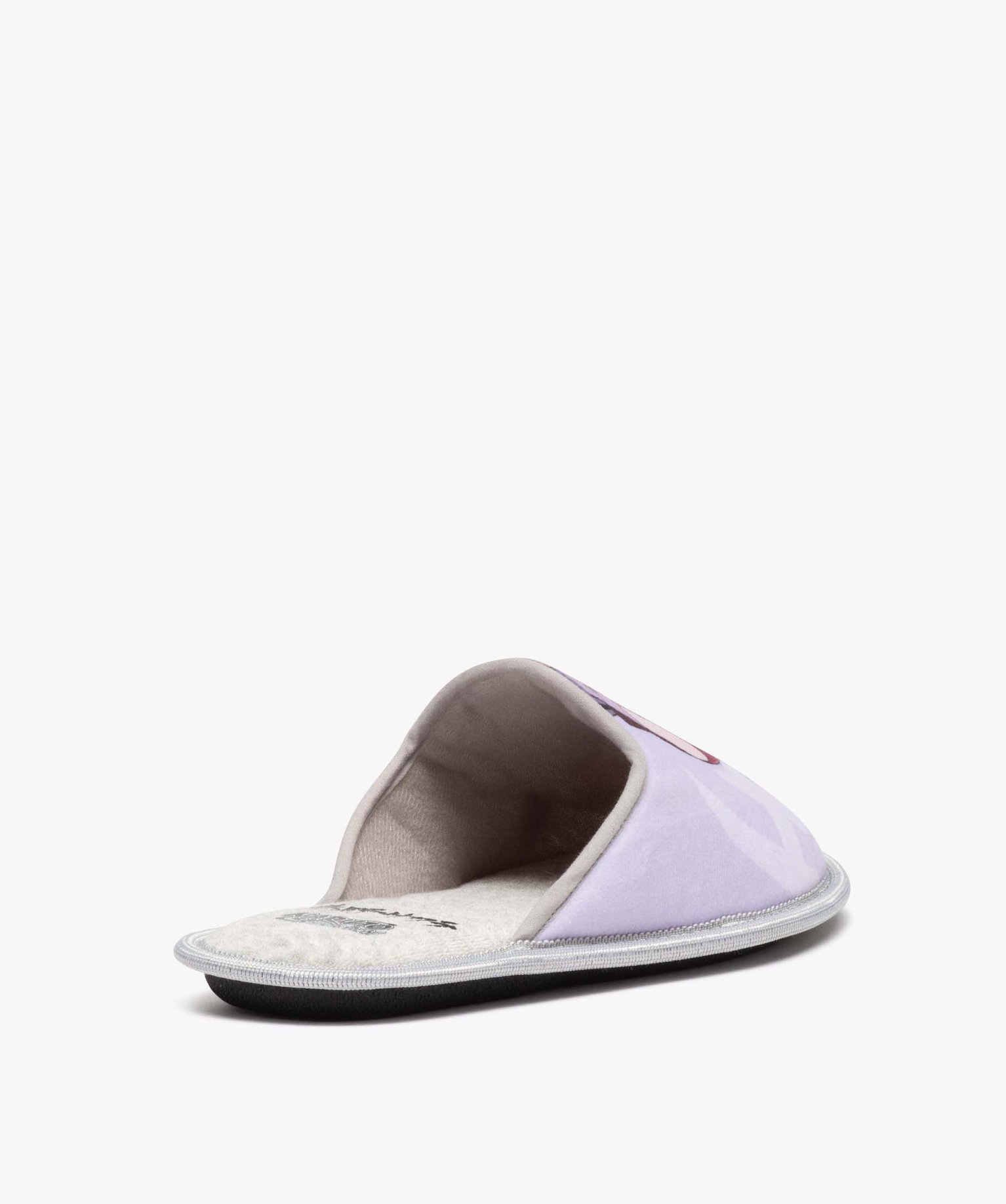 Chaussons femme mules en jersey imprimées - Naruto gris | GEMO