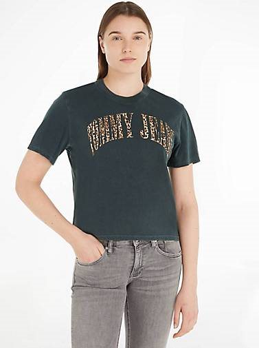 TOMMY-JEANS Damen T-Shirt TJW CLS LEO
