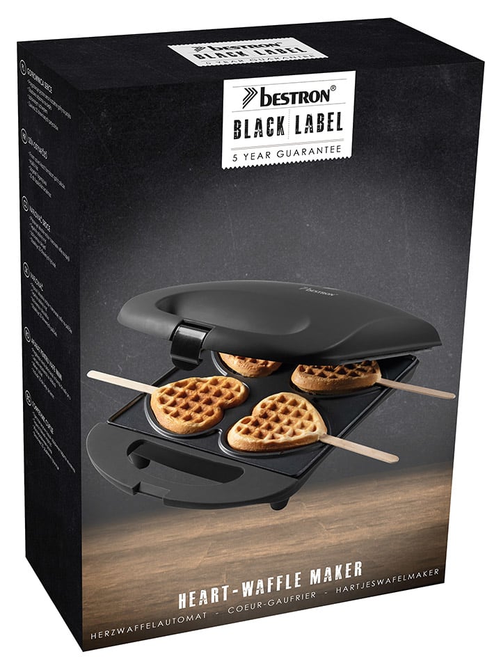 bESTRON Waffeleisen in Schwarz günstig kaufen onesize