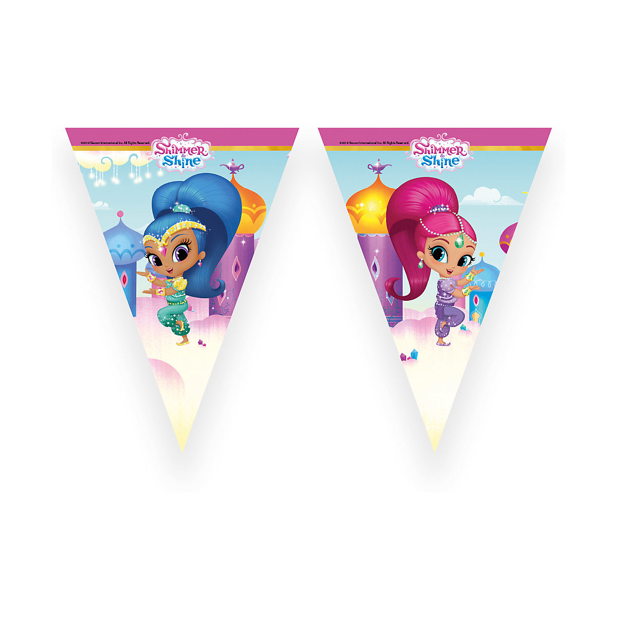 Girlande Wimpelkette Shimmer & Shine, 2,3 m