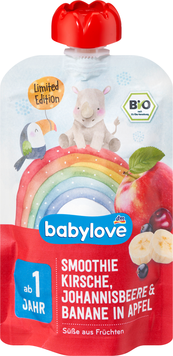 Smoothie (Apfel, Banane, Kirsche, Johannisbeere), 100 g