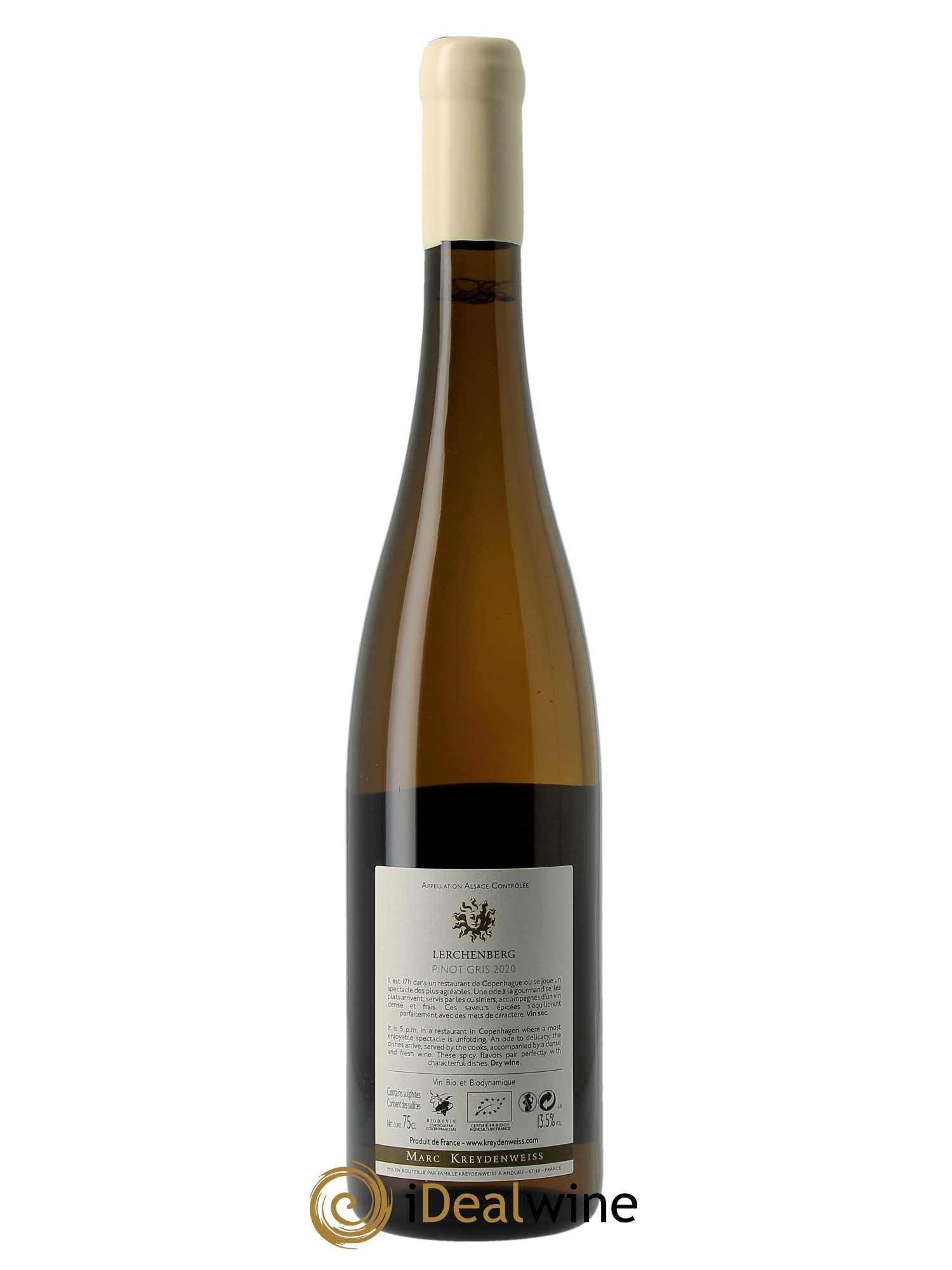 Alsace Pinot Gris Lerchenberg Marc Kreydenweiss  2020 - Lot de 1 Bouteille