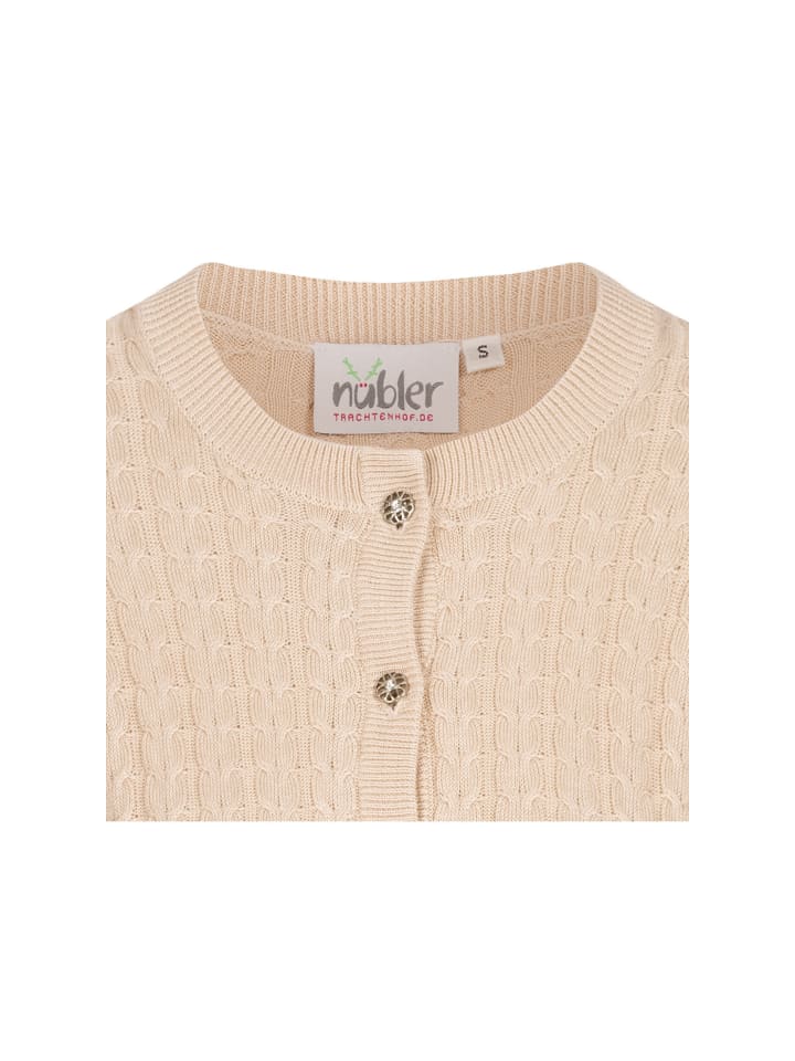 Nübler Strickjacke Langarm Sonja in Natur günstig kaufen
