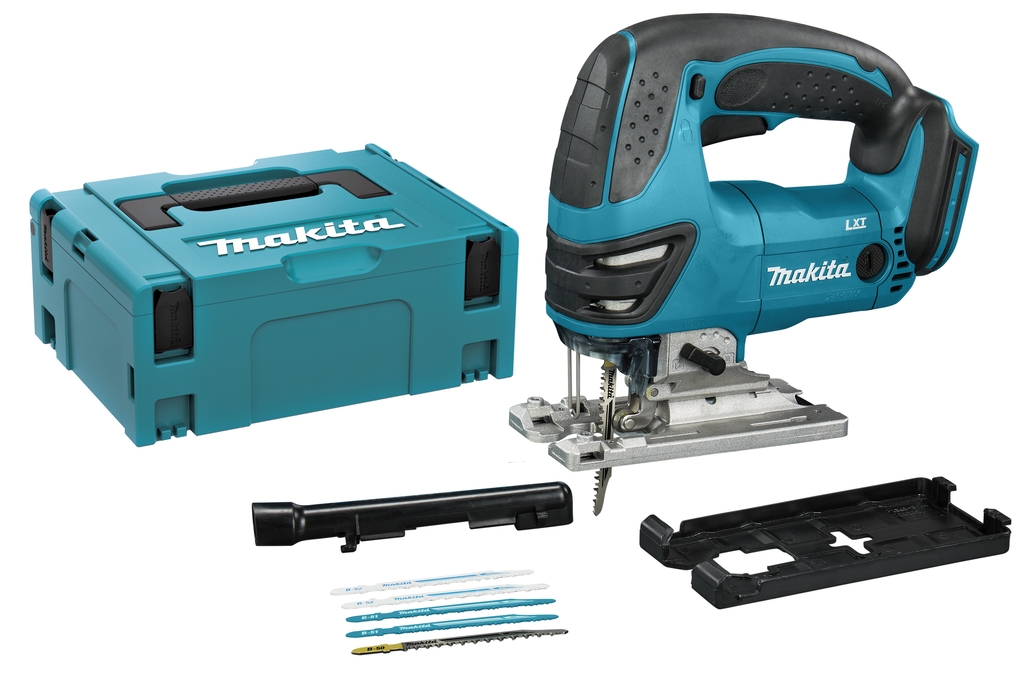 Sierra de calar Makita DJV180ZJ de 18 V (baterías y cargador no incluidos) en caja Mbox.