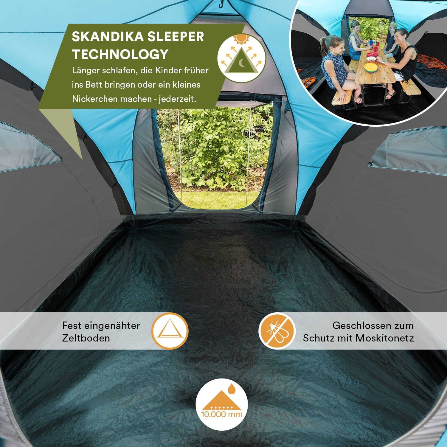 Skandika Hammerfest 4 Sleeper Protect Kuppelzelt