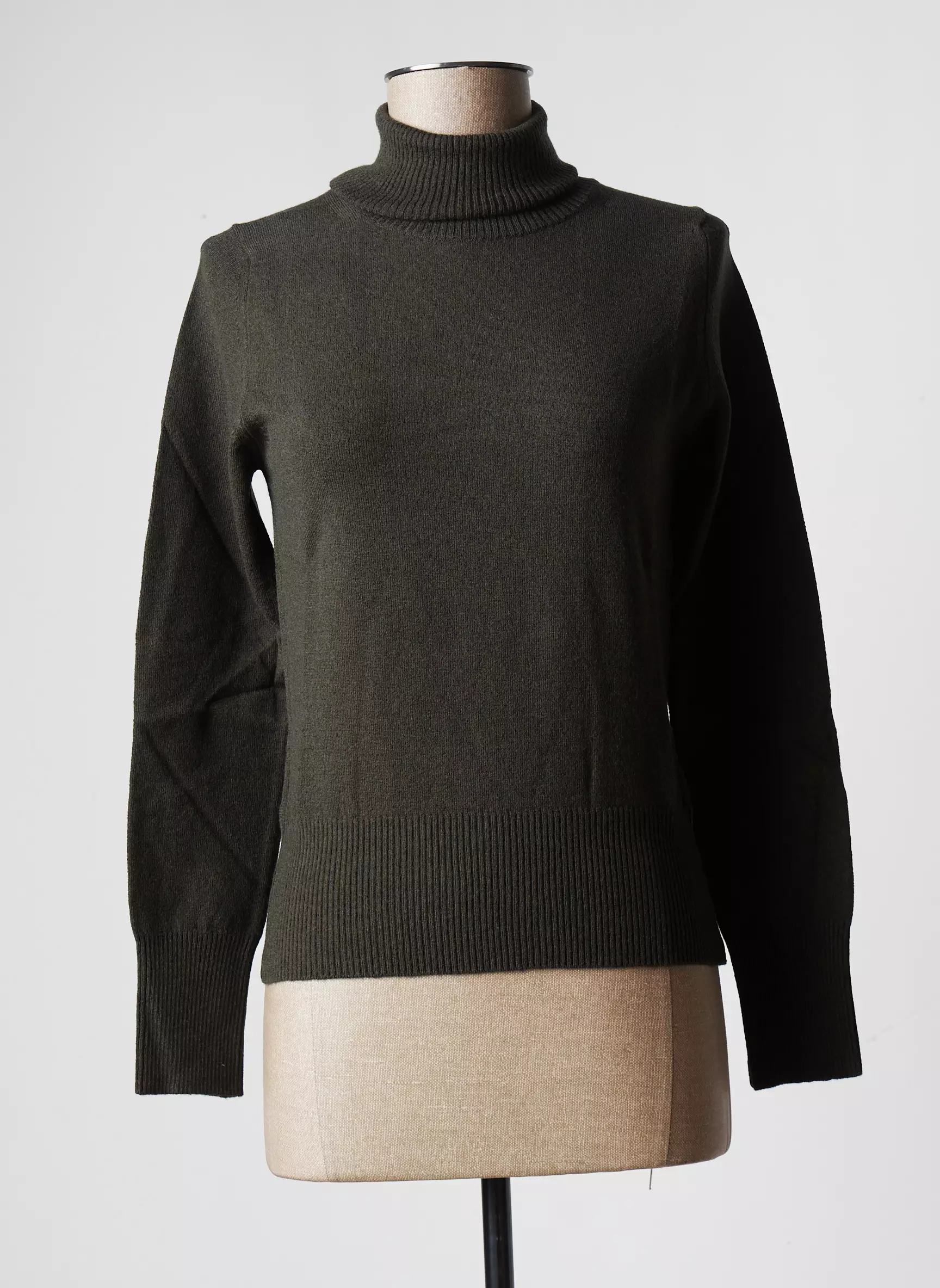 Stefan Green Cols Roules Femme couleur vert