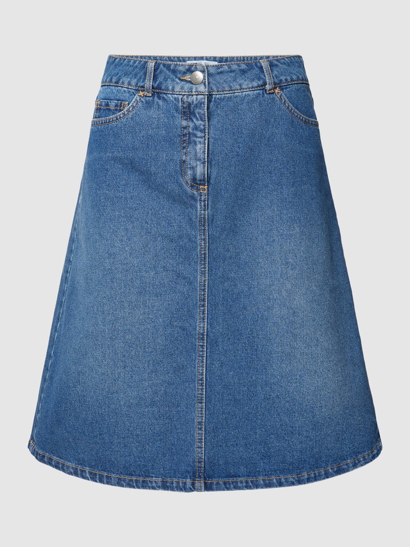 Jeansrock mit 5-Pocket-Design in jeans