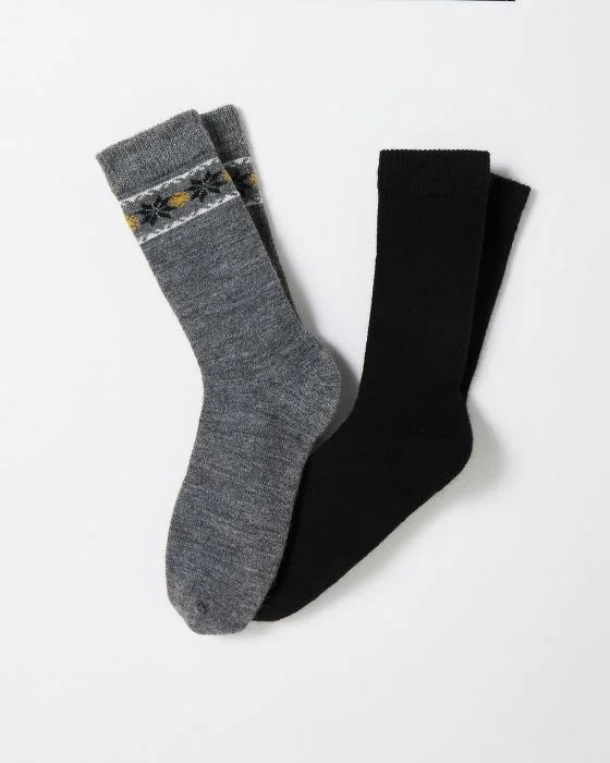 Lot de 2 paires de chaussettes maille moelleuse Thermolactyl
