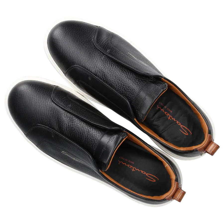 Santoni - Sneaker Slip on 21959 Kalbsleder - schwarz