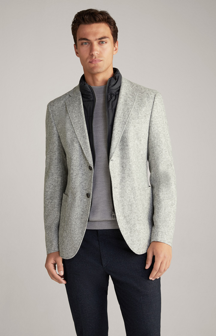 Flanell-Sakko Hecton in Grau meliert