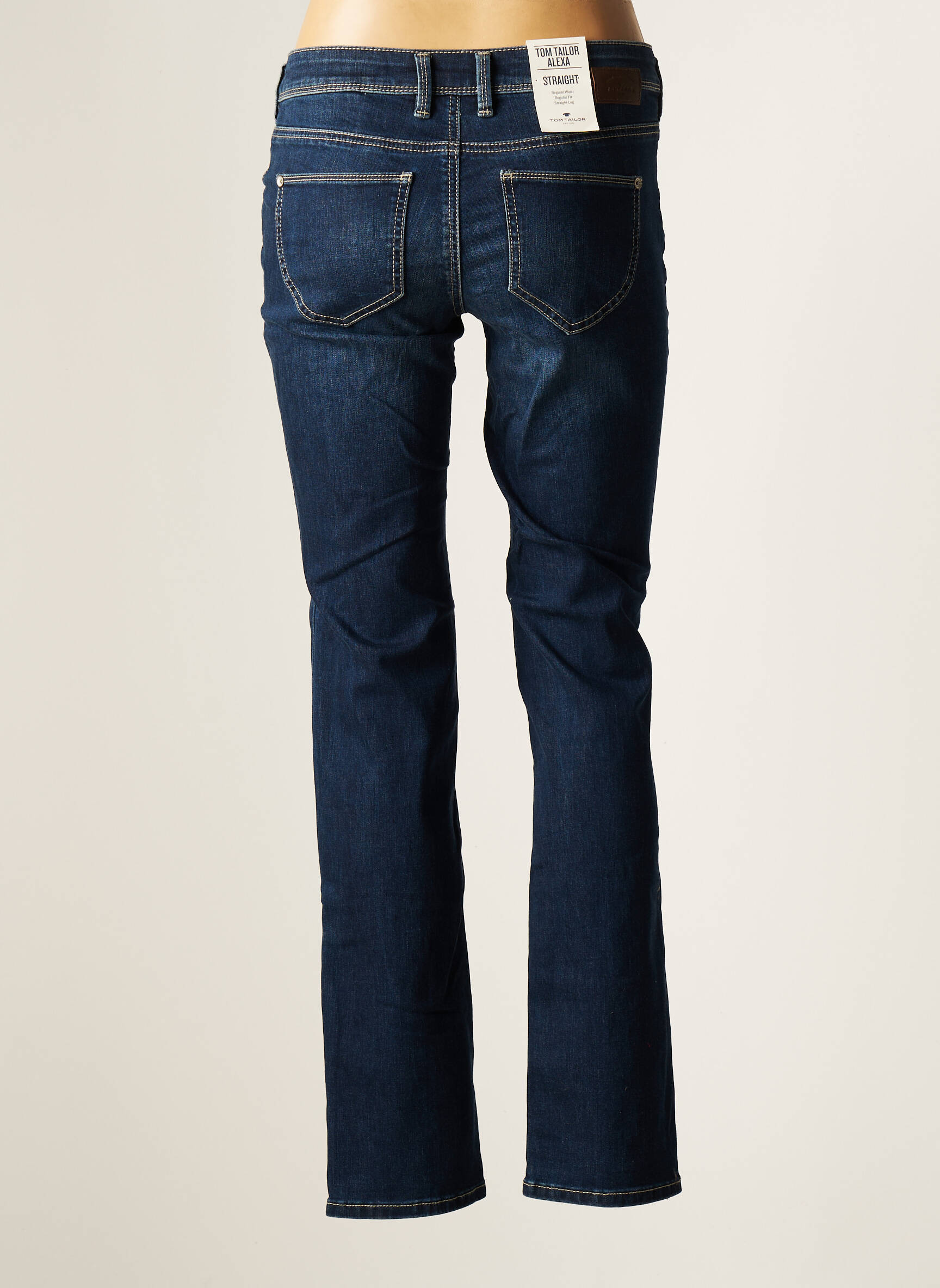 Tom Tailor Jeans Coupe Droite Femme couleur bleu
