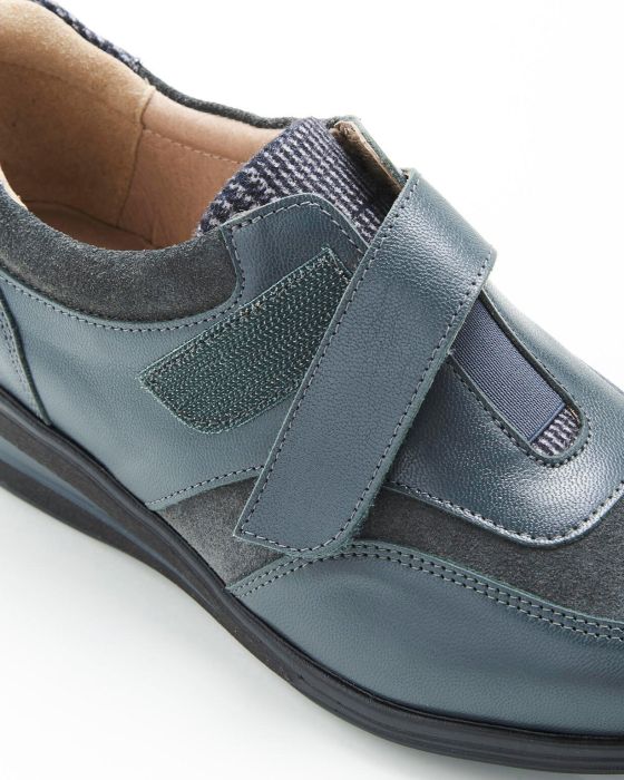 Derbies à scratch dessus cuir irisé