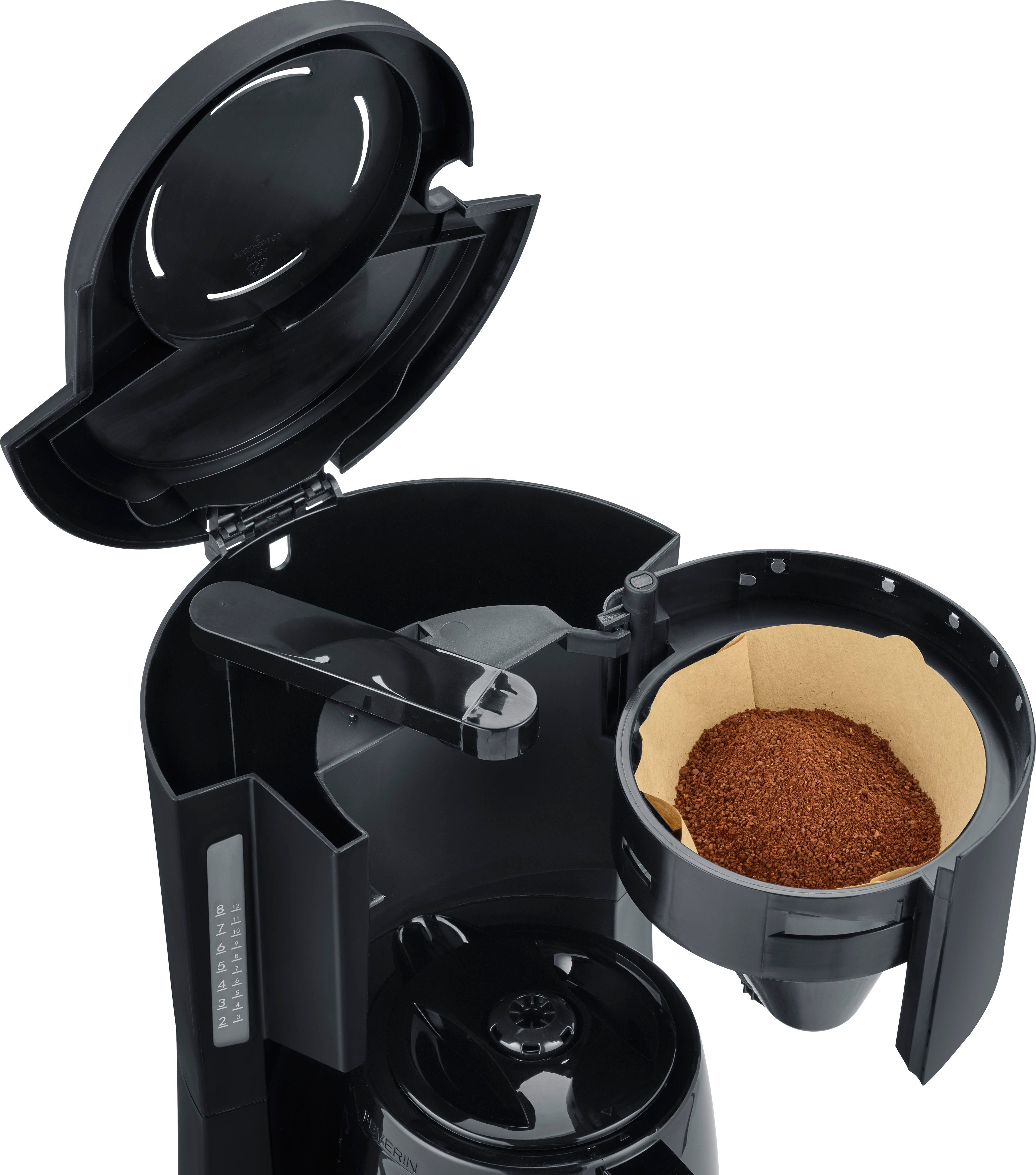 Severin Filterkaffeemaschine KA 9306, 1l Kaffeekanne, Papierfilter 1x4, Thermokanne mit Durchbrühdeckel