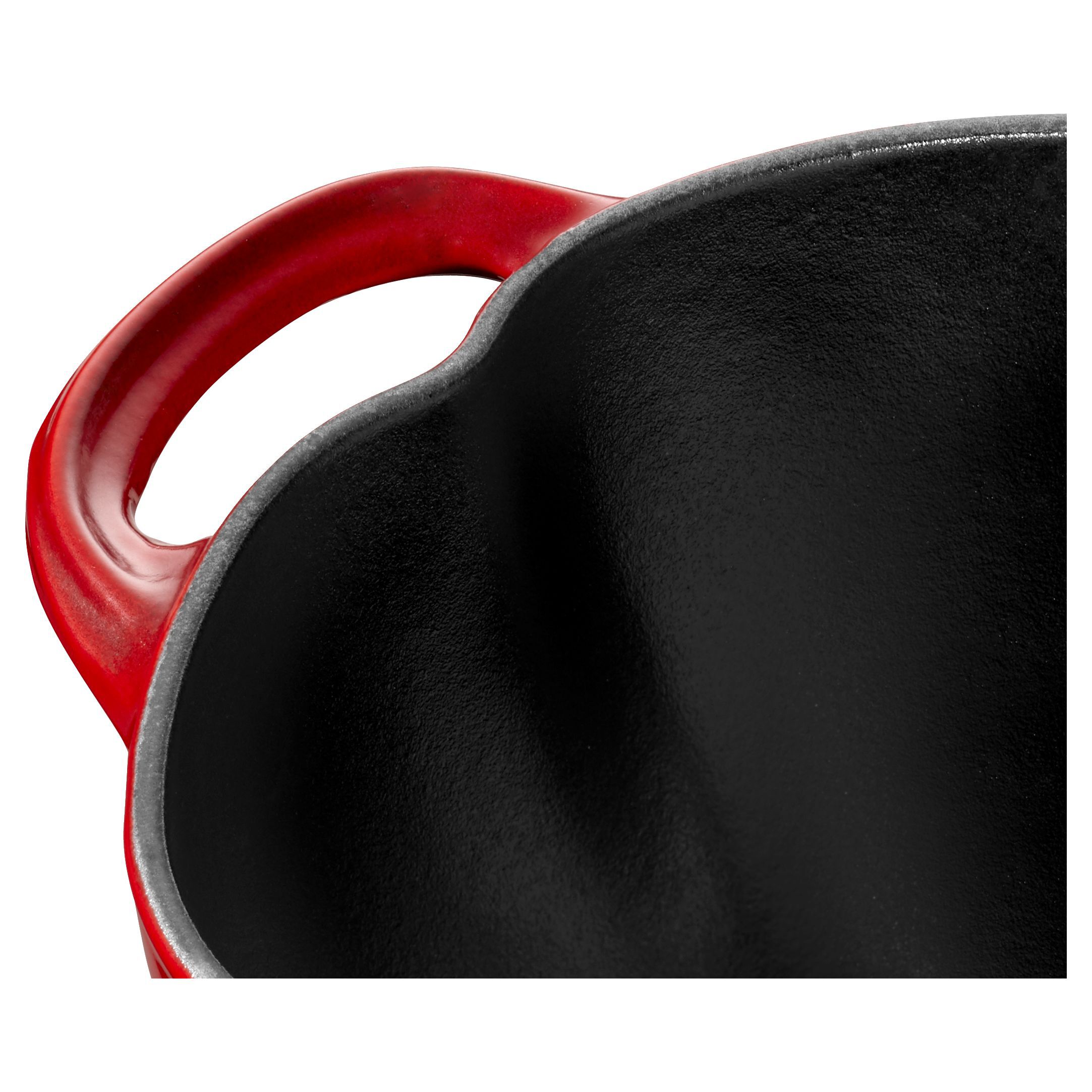 Cocotte 25 cm, Tomate, Kirsch-Rot, Gusseisen