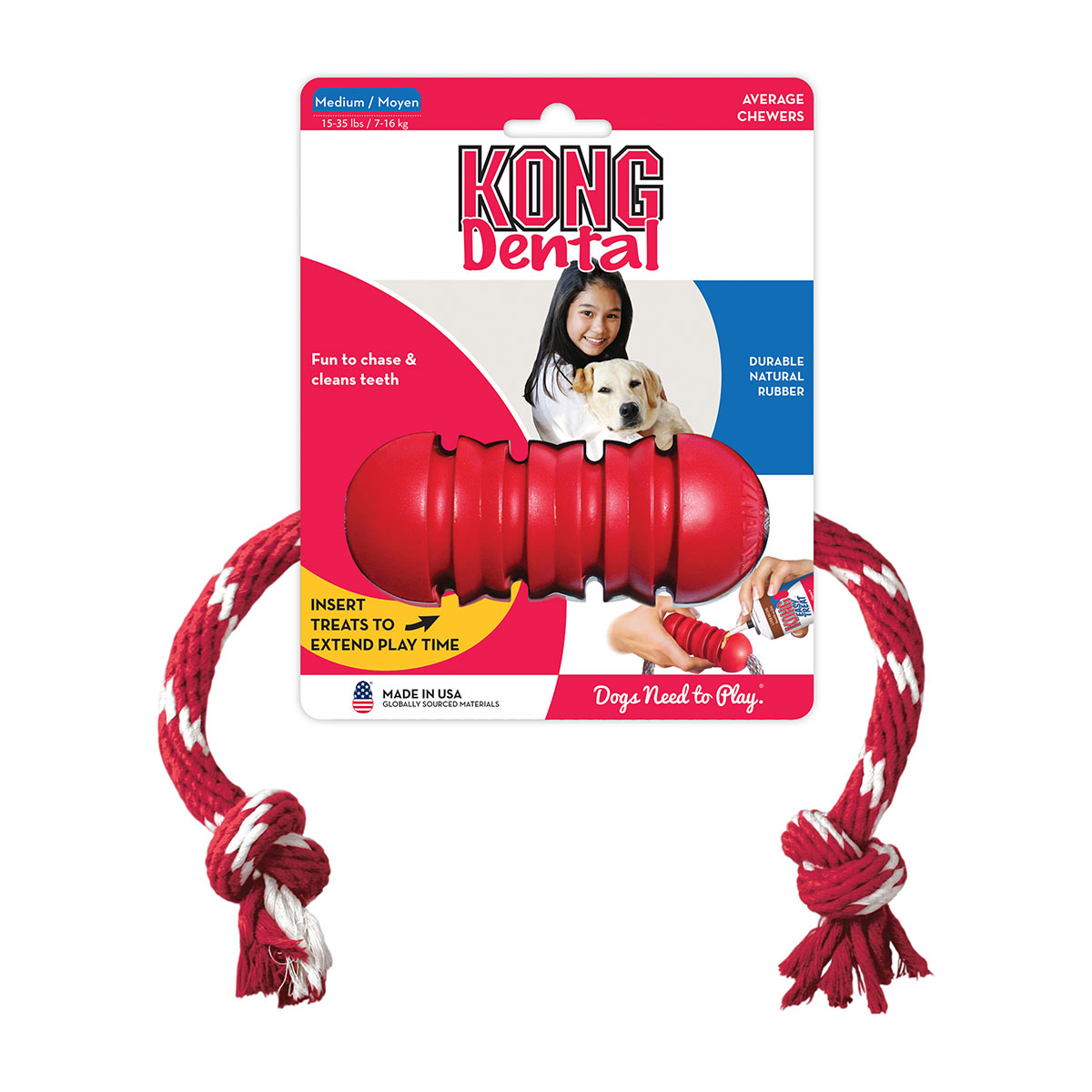 KONG Dental mit Seil günstig kaufen bei ZooRoyal