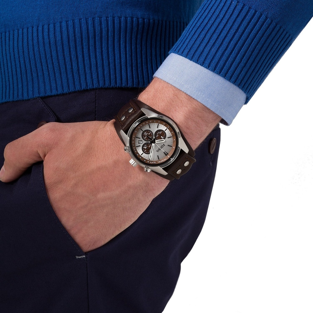 Fossil Chronographe Acier inoxydable Montre