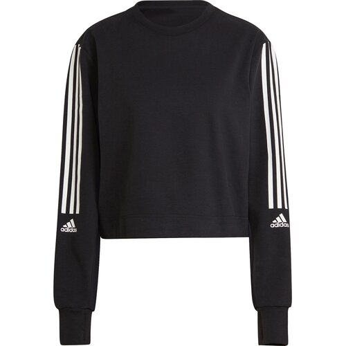 ADIDAS DAMEN AEROREADY DESIGNED TO MOVE COTTON-TOUCH SWEATSHIRT