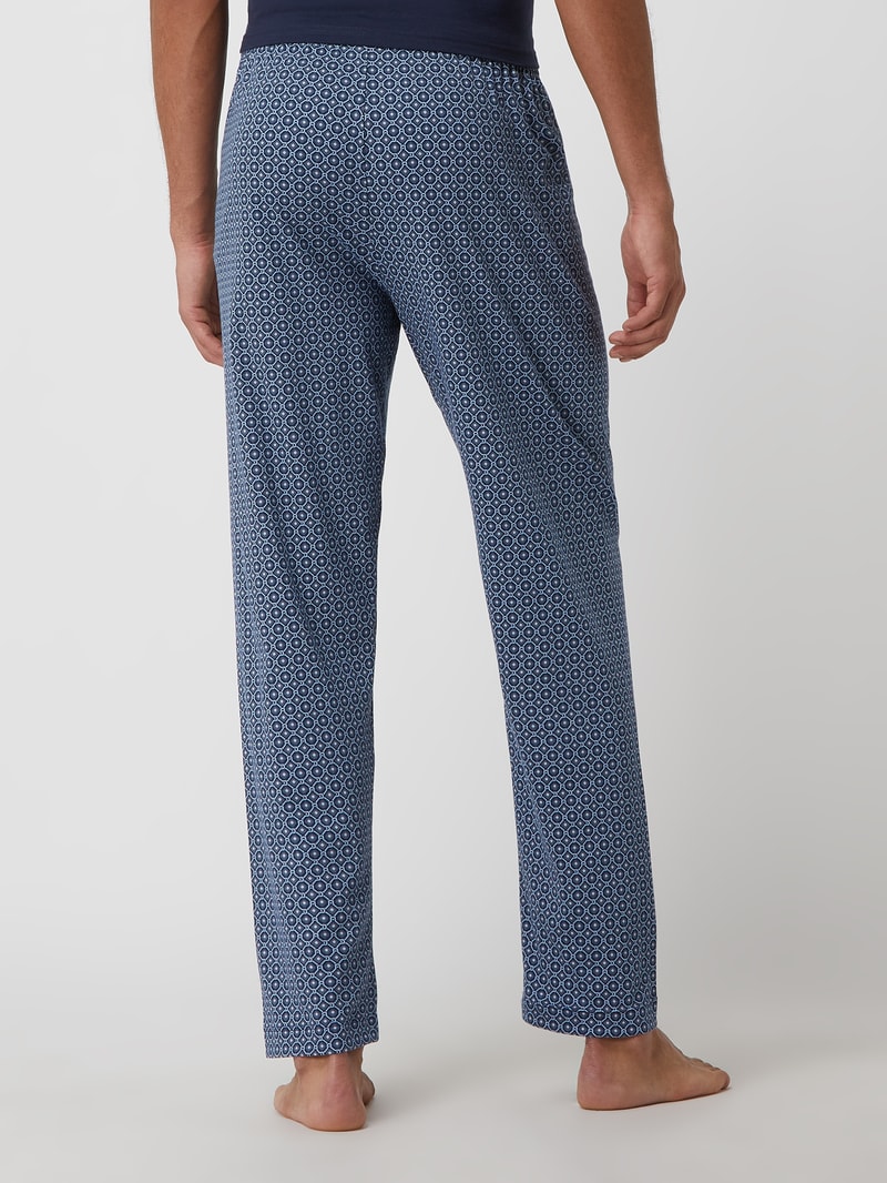 Pyjama-Hose aus Baumwolle in marineblau