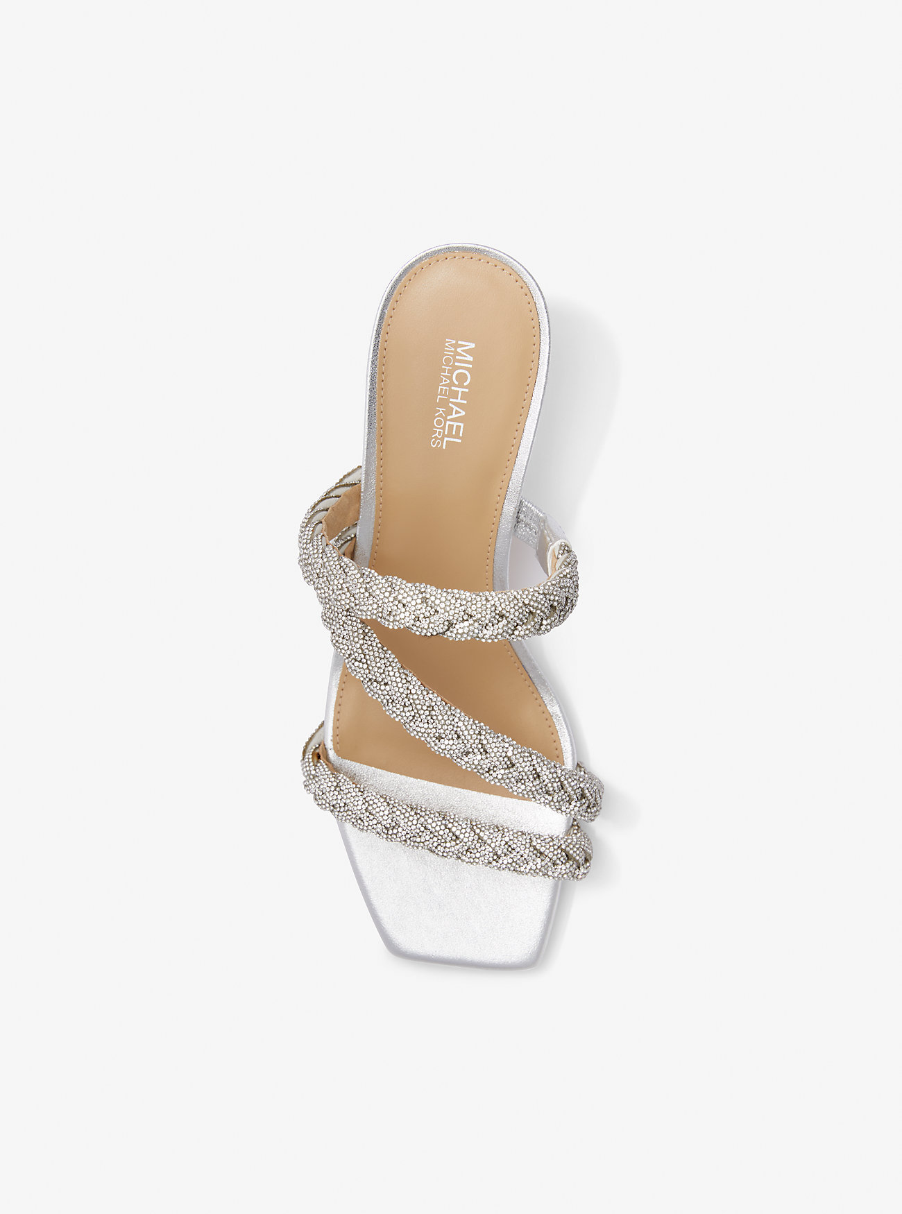 Celia Utsmykket Metallisk Kattunge Sandal - SØLV