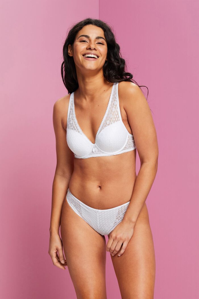 Bügel-Bralette mit Spitze