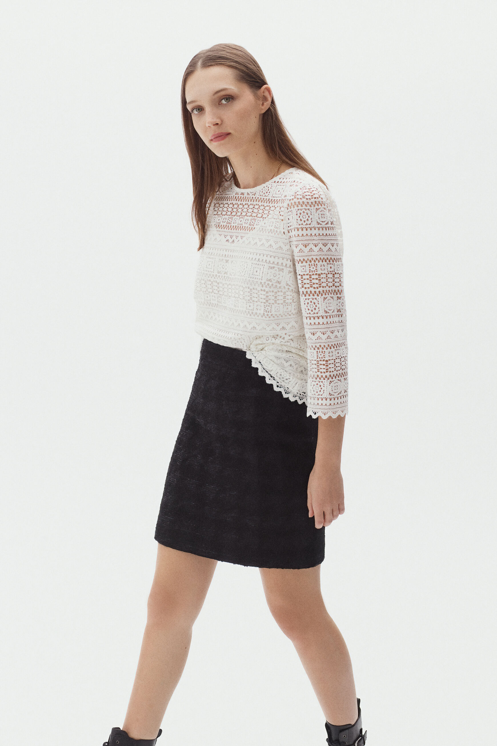 jupe mag noir femme