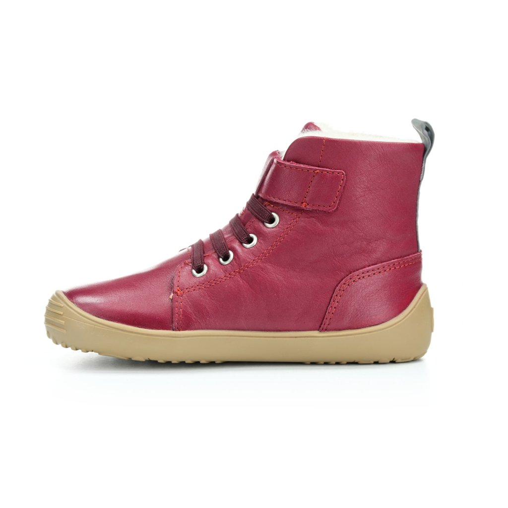 Be Lenka Winter Kids Dark Cherry Red Winter-Barfußschuhe