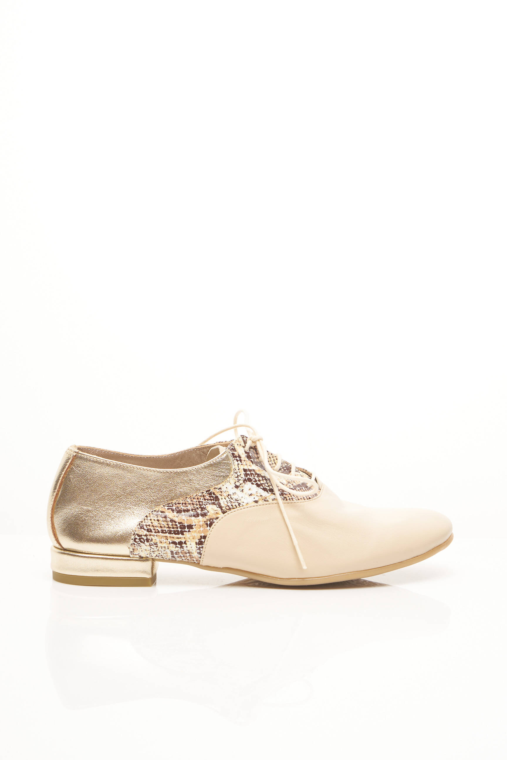 Xavier Danaud Derby Femme couleur beige