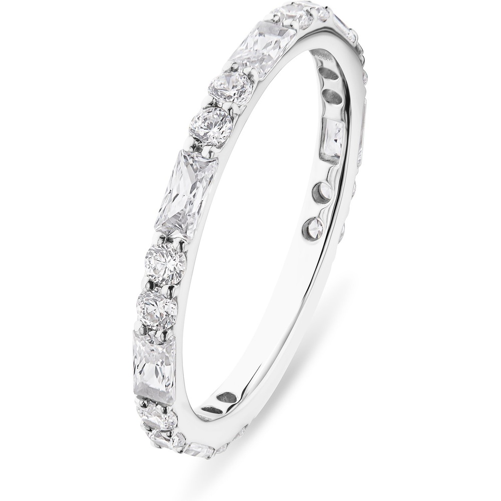 FAVS Bague pour femme 375 Or blanc or blanc Bague