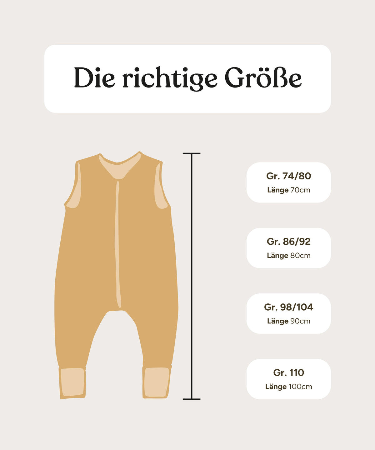 Musselin Sommerschlafsack mit Beinen