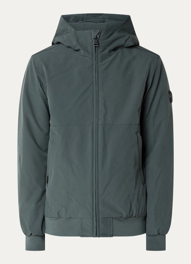 Giacca da aviatore softshell trapuntata Airforce con tasche con cerniera