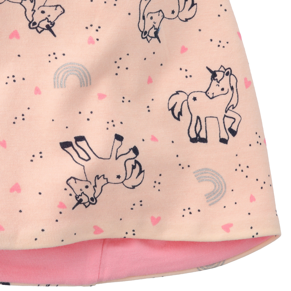 Mädchen Mütze mit Einhorn-Allover
