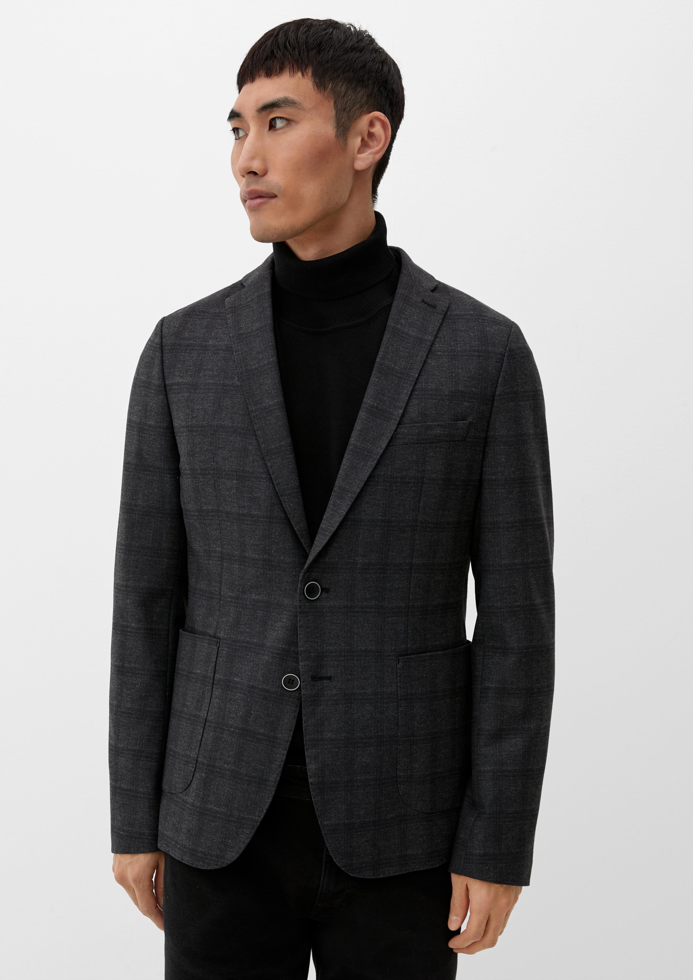 Slim: Sakko mit Karo-Muster  2120648-97N1
