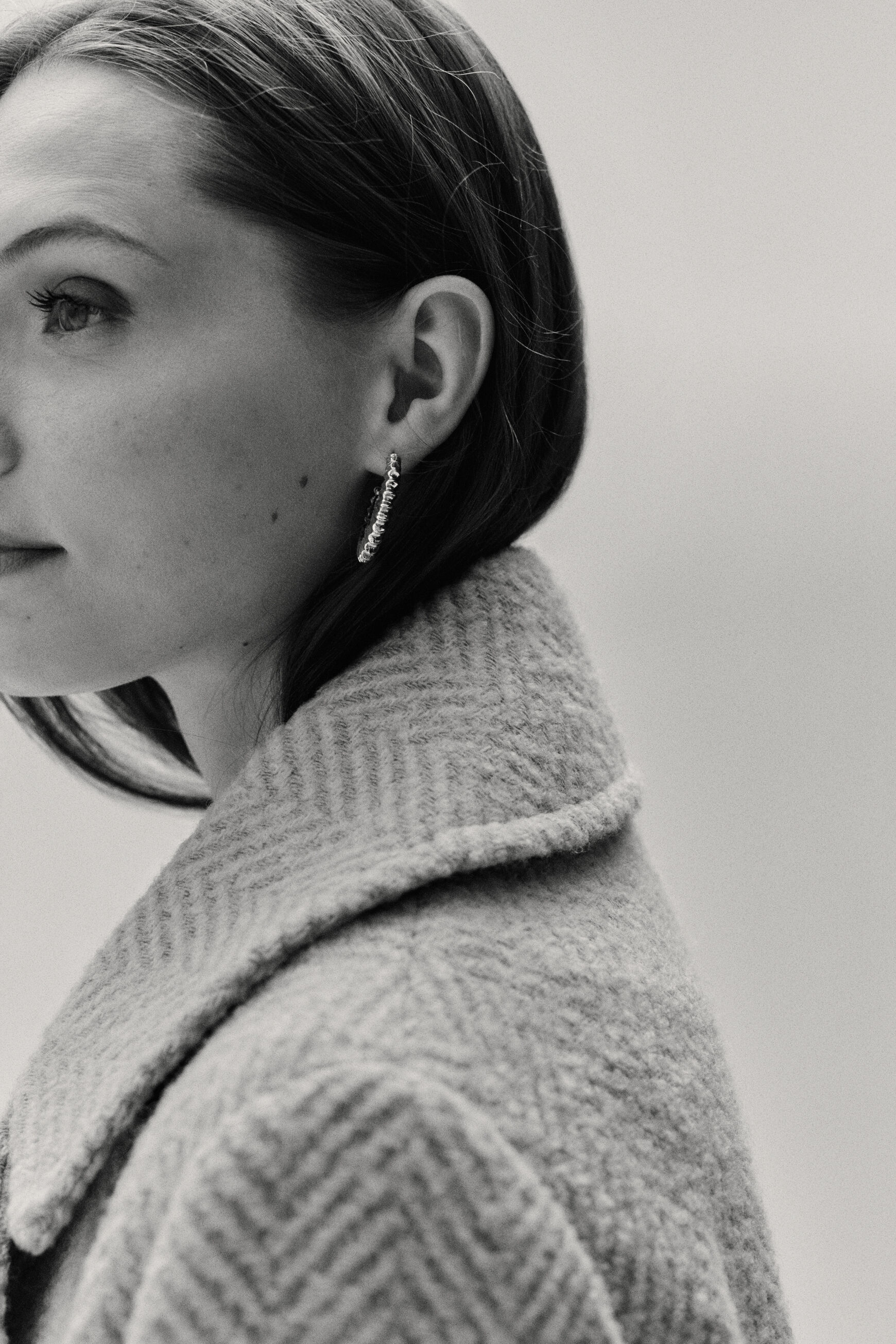 Manteau hector ivoire femme