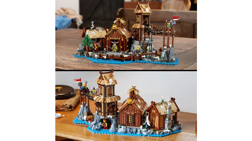 LEGO Ideas 21343 Wikingerdorf, Mittelalter-Modellbausatz für Erwachsene
