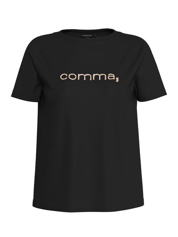 comma Shirt in Schwarz günstig kaufen