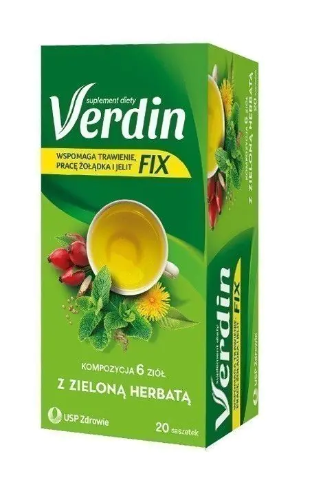 Verdin Fix sa zelenim čajem i biljem u vrećicama