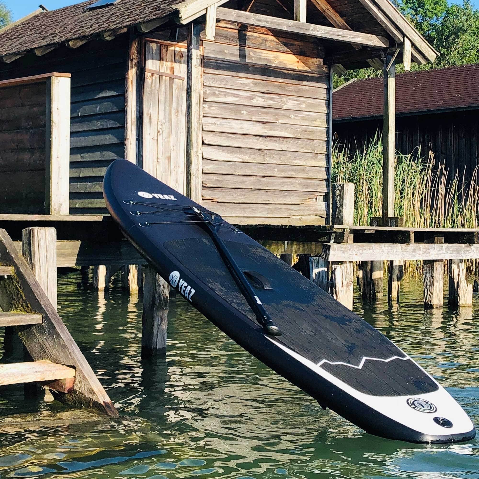 YEAZ Inflatable SUP-Board NALU - AQUATREK - SET sup board und kit, Inflatable SUP Board, (Set), inkl. Zubehör wie Paddel, Handpumpe und Rucksack