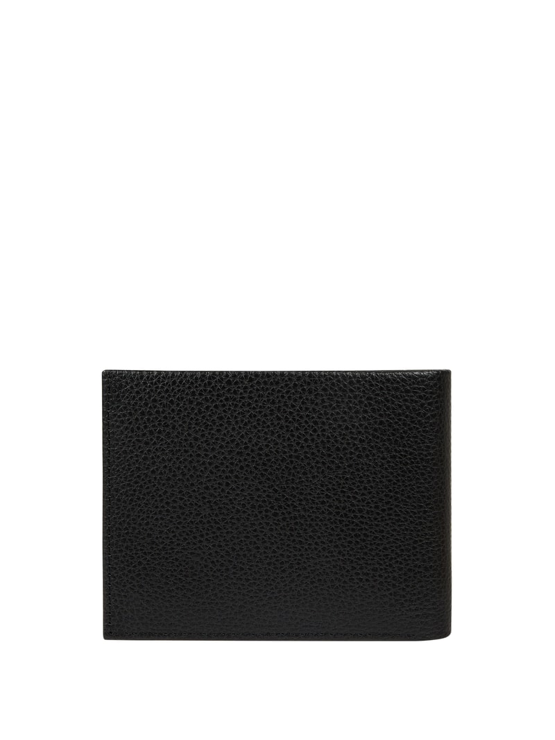 Portemonnaie aus Leder in schwarz
