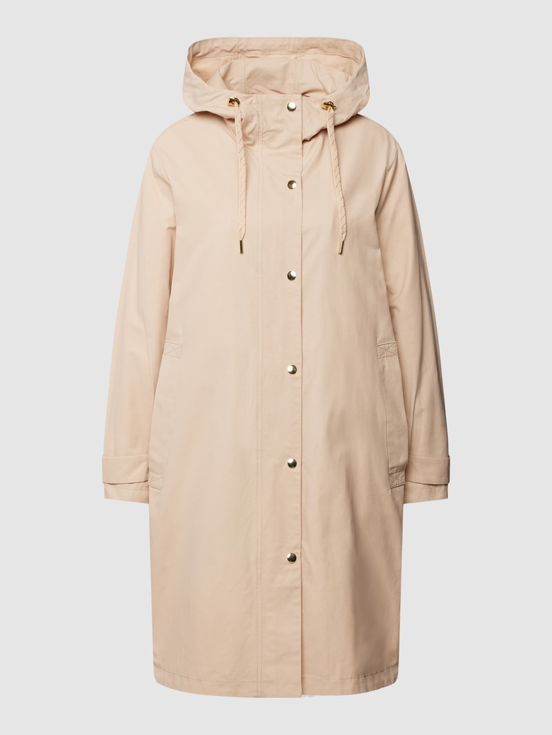Parka mit Seitenschlitzen in beige