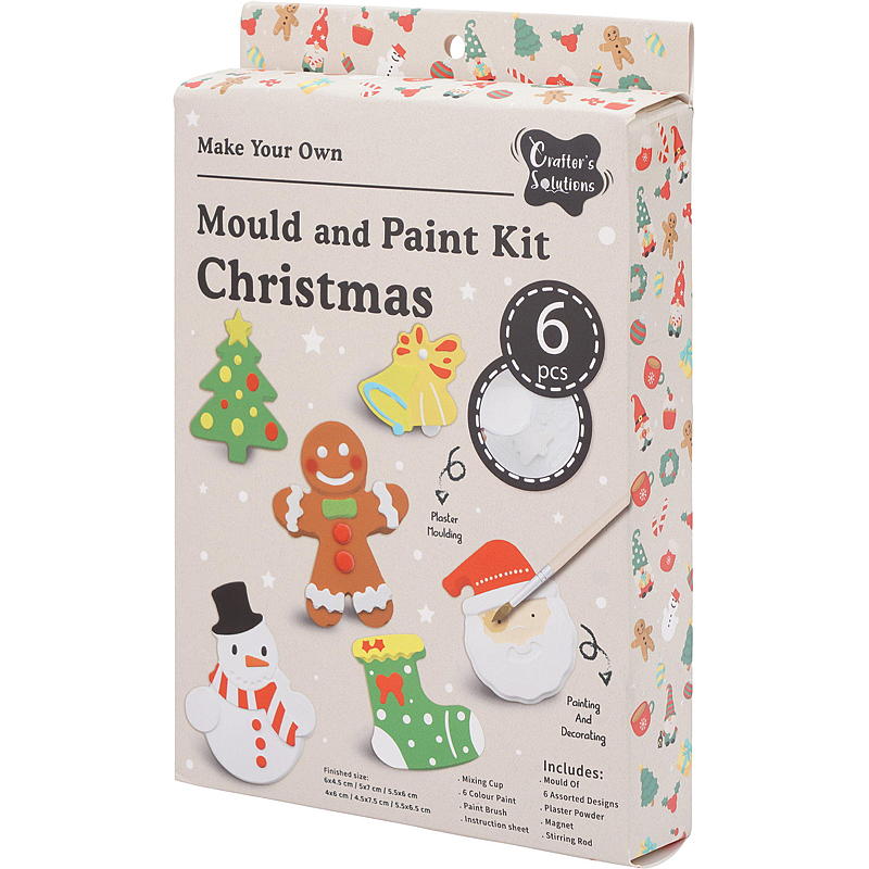 Home Hobbysett gips/male m/magnet 6 figurer