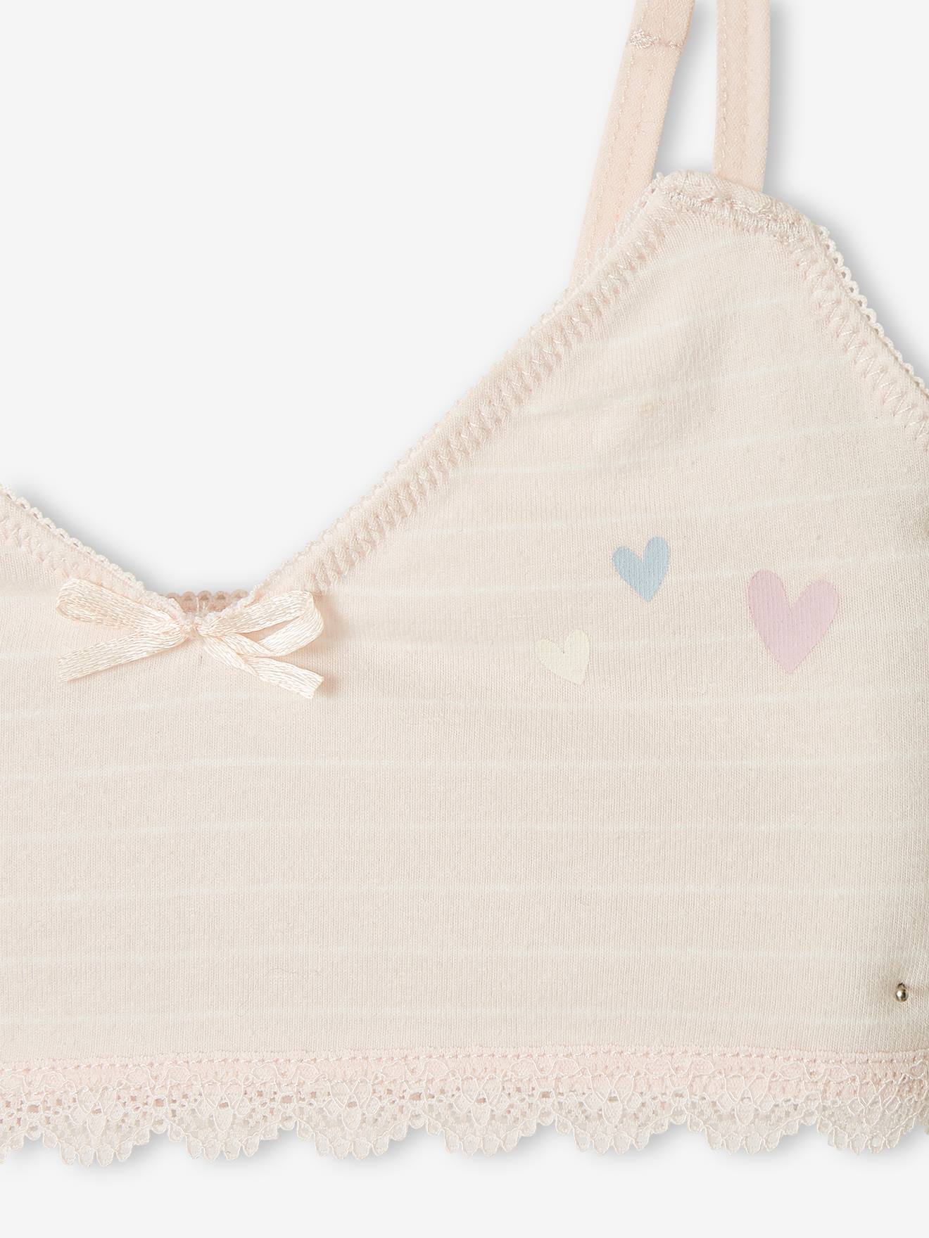 Vertbaudet 2er-Pack Mädchen Bustiers - violett